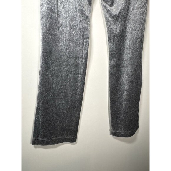 J JILL Pure Jill Grey Velour Pull On Pants Velvet Straight Leg Pants Medium - Picture 6 of 8